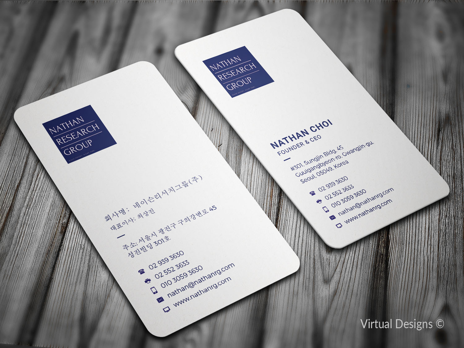 Business Card Design by SyncFuse™ Solutions for Nathan Research Group, Inc. | Design #19266689