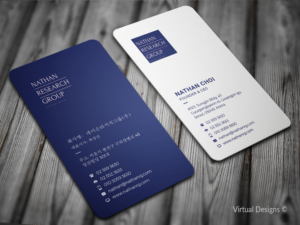 Design de Carte de Visite par SyncFuse™ Solutions pour Nathan Research Group, Inc. | Design #19266690