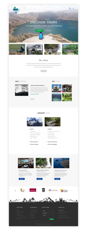 Web Design by primarydesigner2k9 for Tours Unlimited | Design #19329224