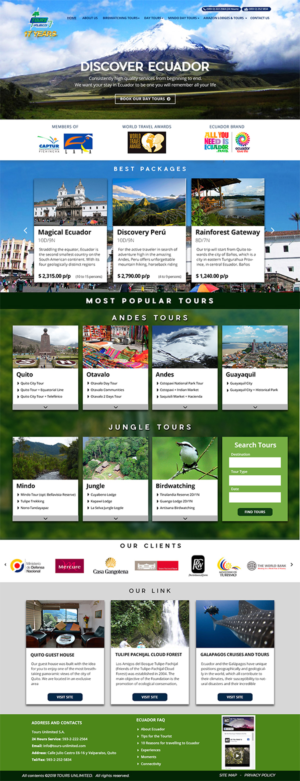 Web Design by sugidesign for Tours Unlimited | Design: #19301455