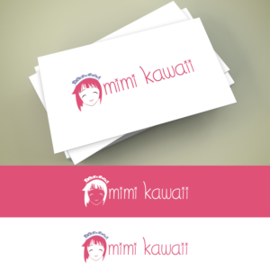 Mimi Kawaii or MK | Logo-Design von ClearDesign