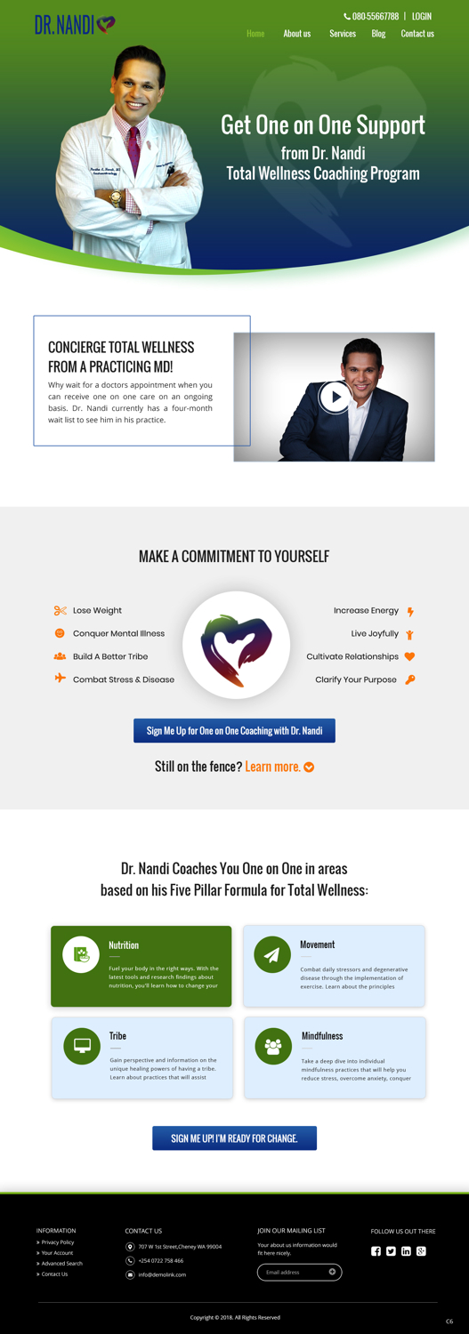 Web Design by pb for Ask Dr. Nandi Charities | Design #19277063