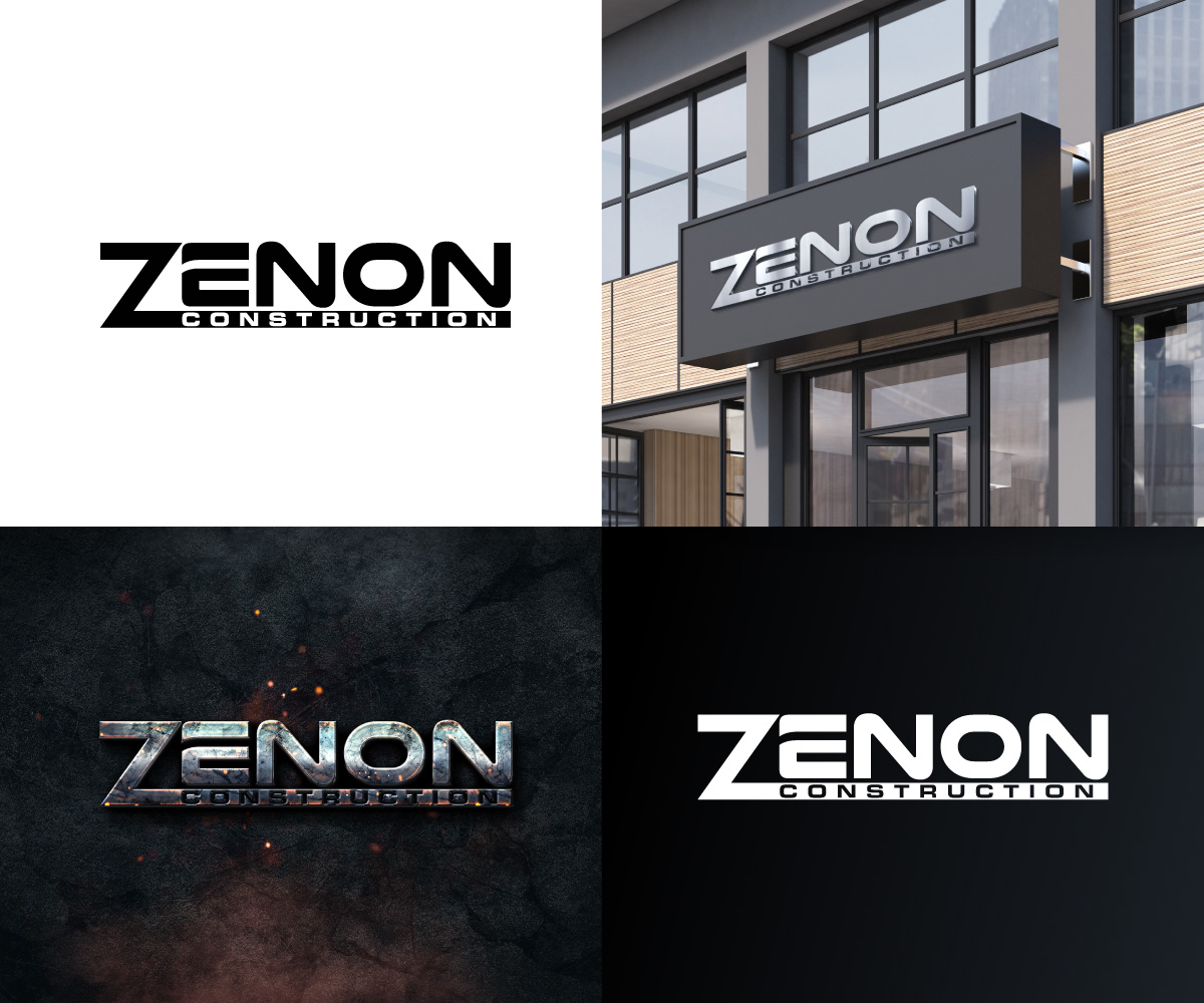 Logo Design by Sergio Coelho for Zenon Construction | Design #19317586