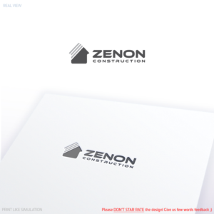 Logo Design by Anthony for Zenon Construction | Design: #19344091
