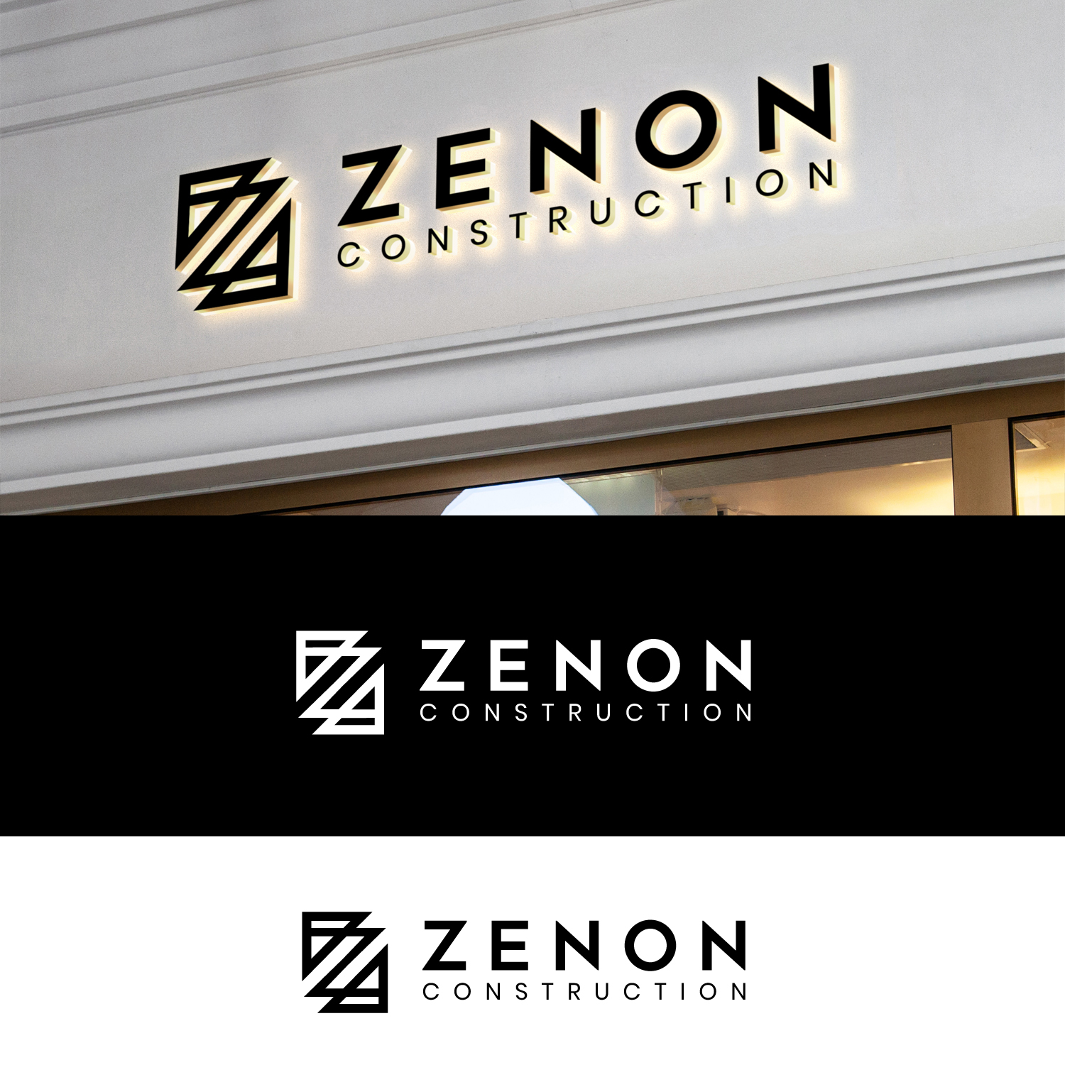 Logo Design by Aqeel Momin for Zenon Construction | Design #19323473