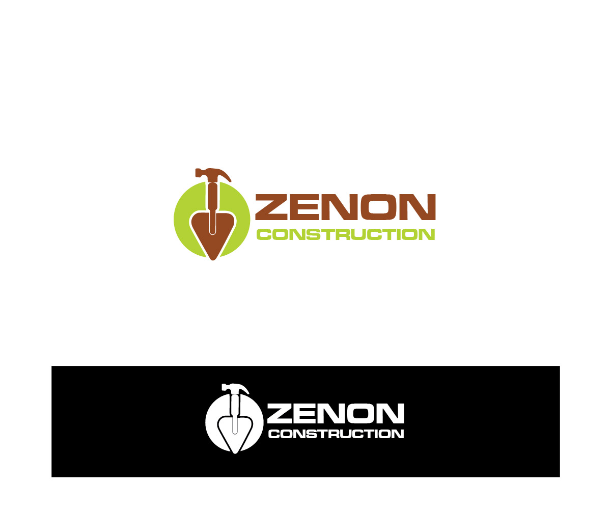 Logo Design by Isnah Logo for Zenon Construction | Design #19312170