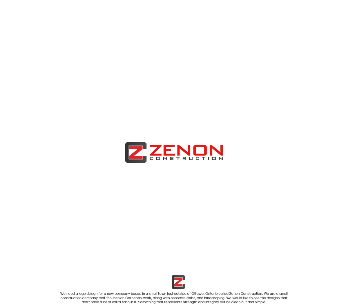 Logo Design by GBDESIGN for Zenon Construction | Design #19305276