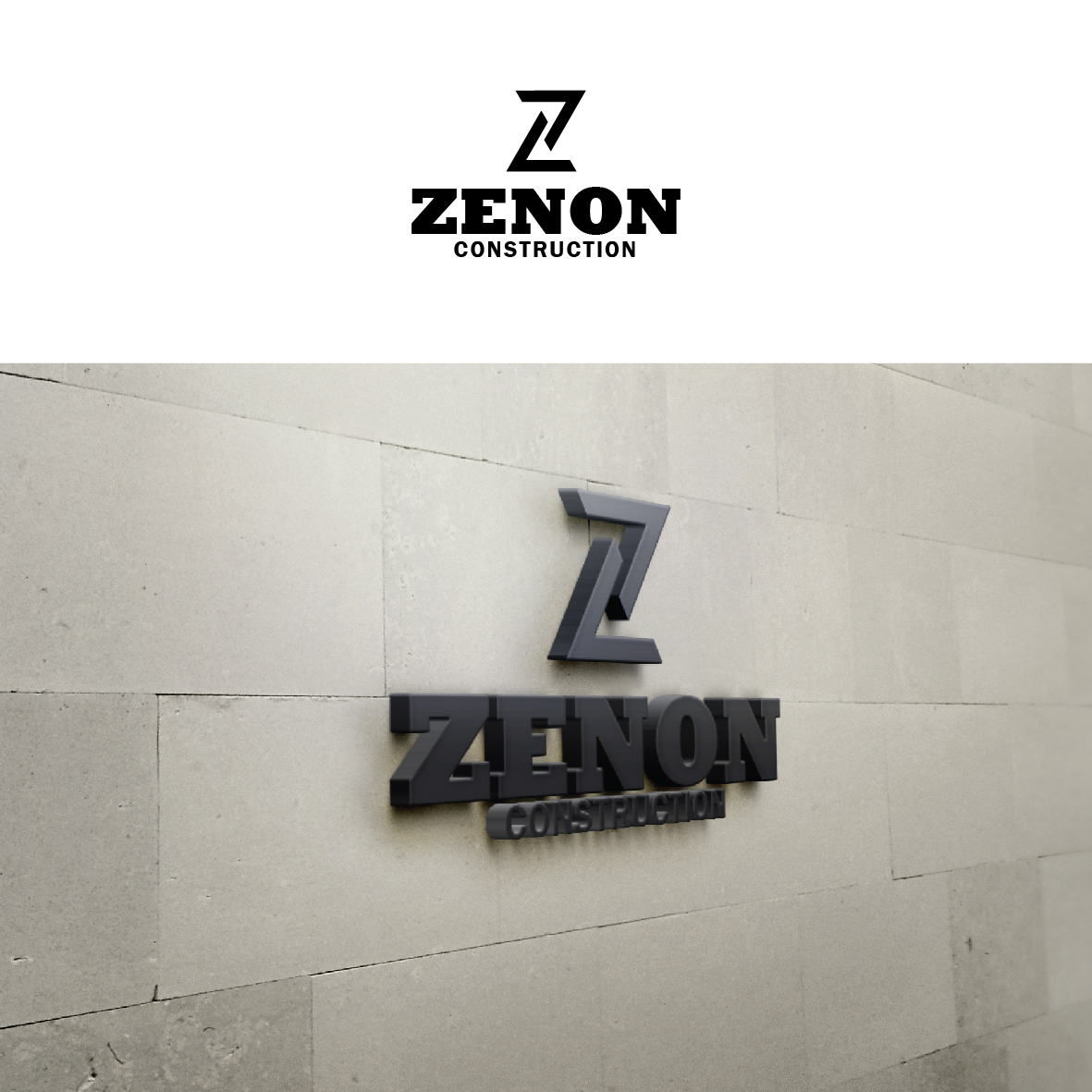 Logo Design by arifin 5 for Zenon Construction | Design #19321230