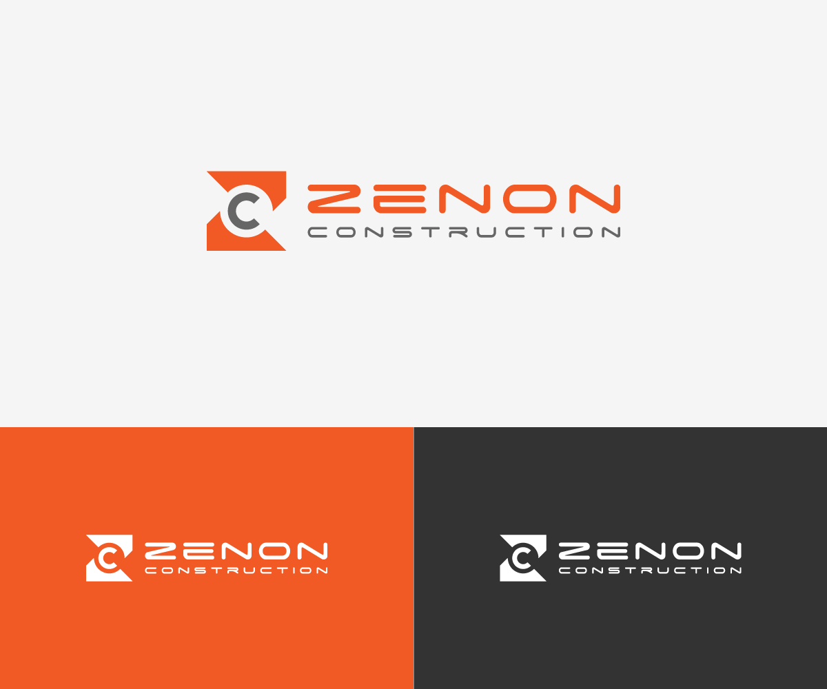Logo Design by SlashGrid for Zenon Construction | Design #19344534