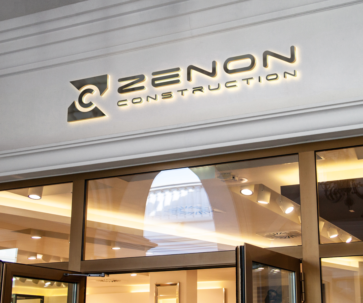 Logo Design by SlashGrid for Zenon Construction | Design #19344537