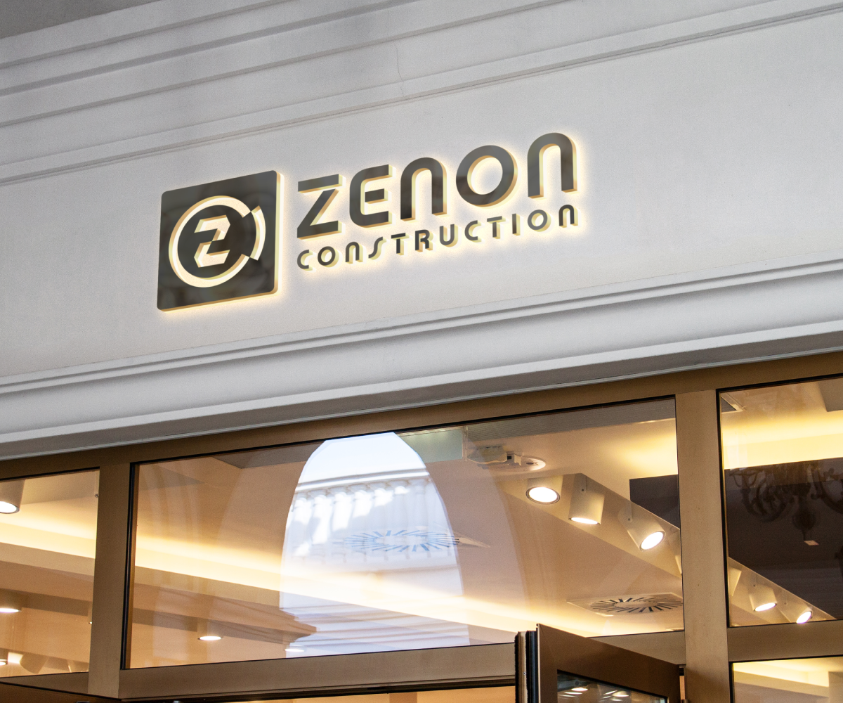 Logo Design by SlashGrid for Zenon Construction | Design #19369619