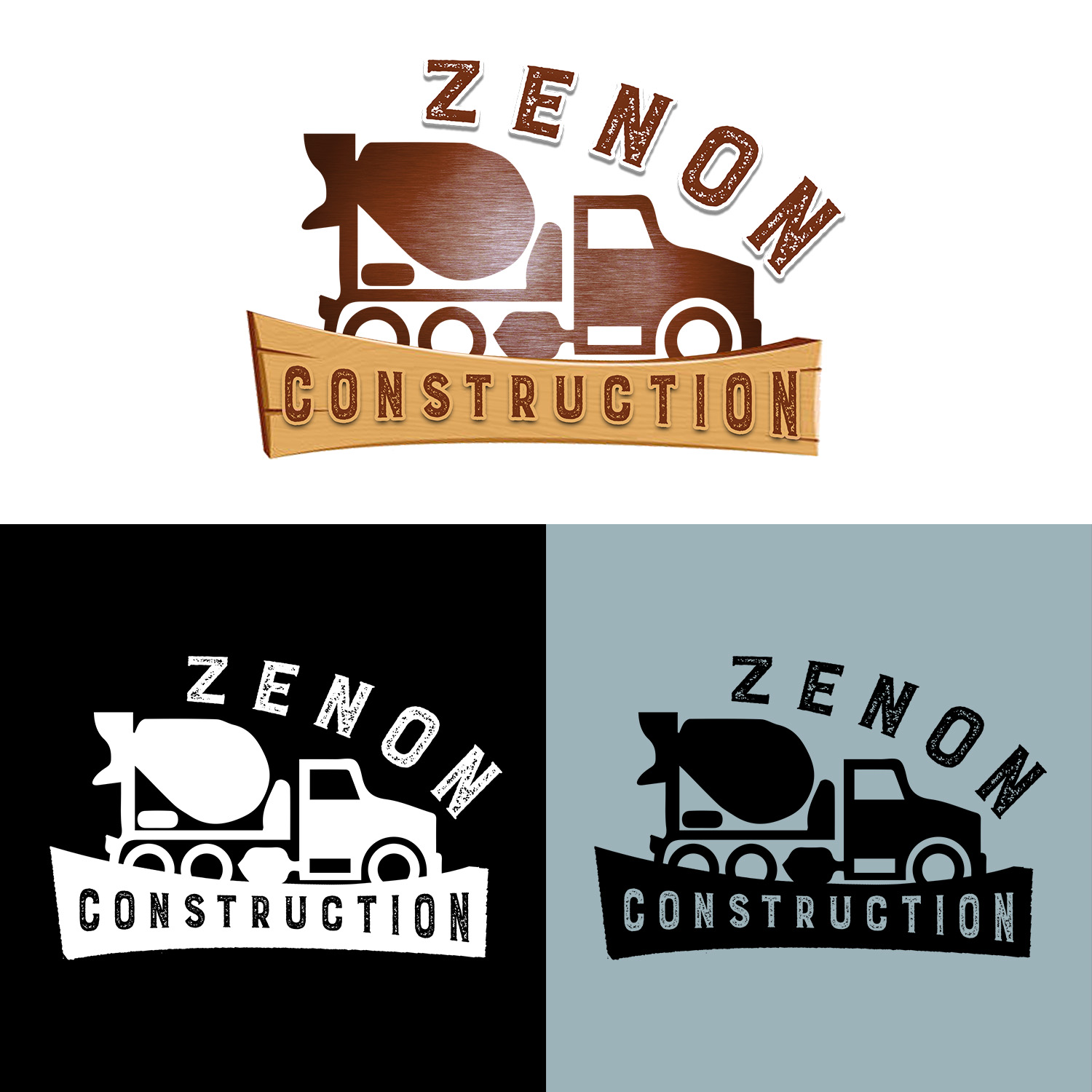 Logo Design by YhanRose Graphics for Zenon Construction | Design #19314139