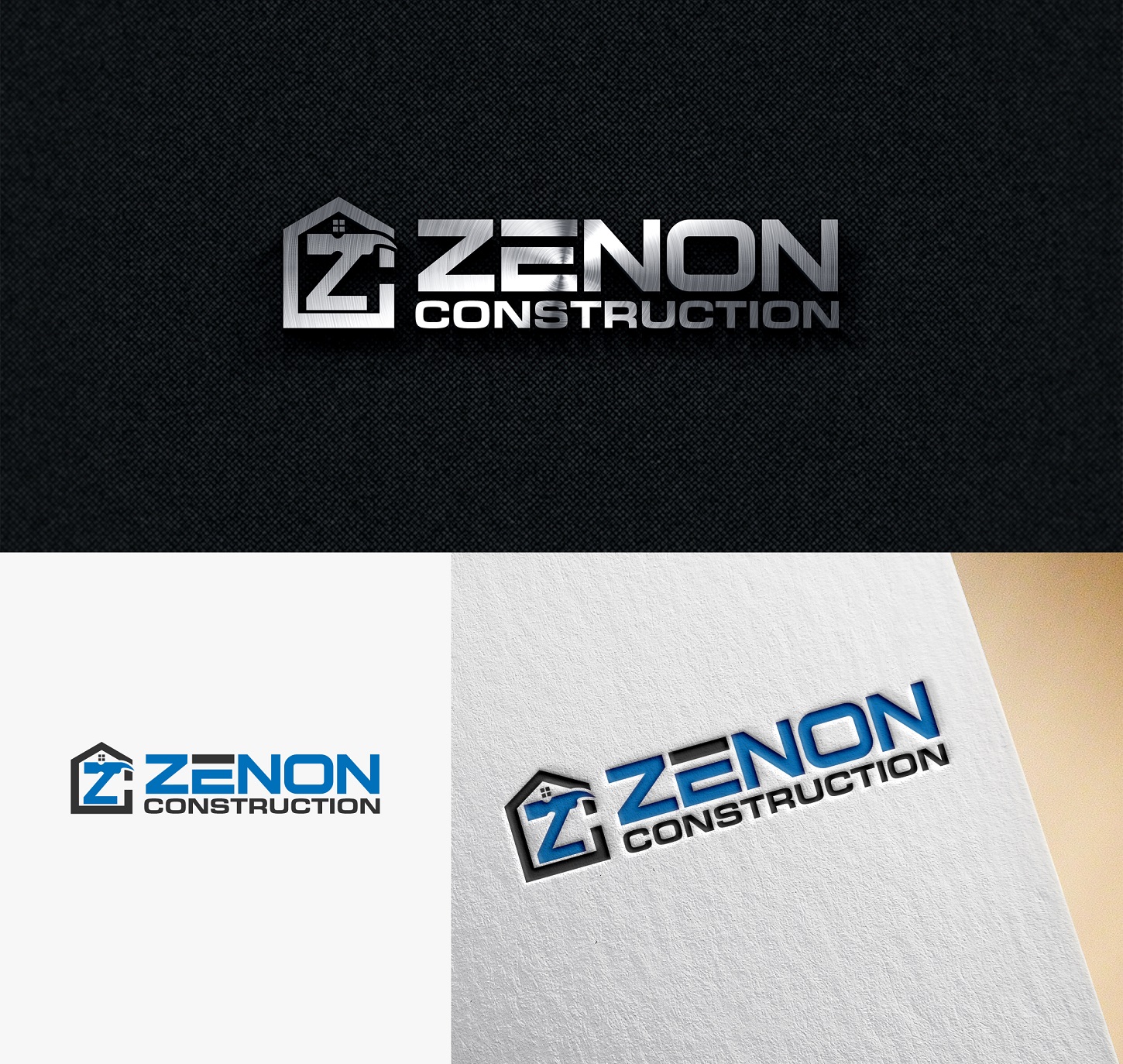 Logo Design by design_ghost 2 for Zenon Construction | Design #19323760