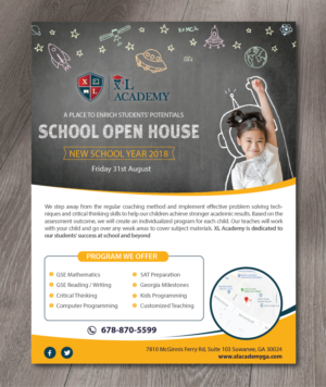 Flyer Design by alex989 for xlacademy llc | Design: #19273253