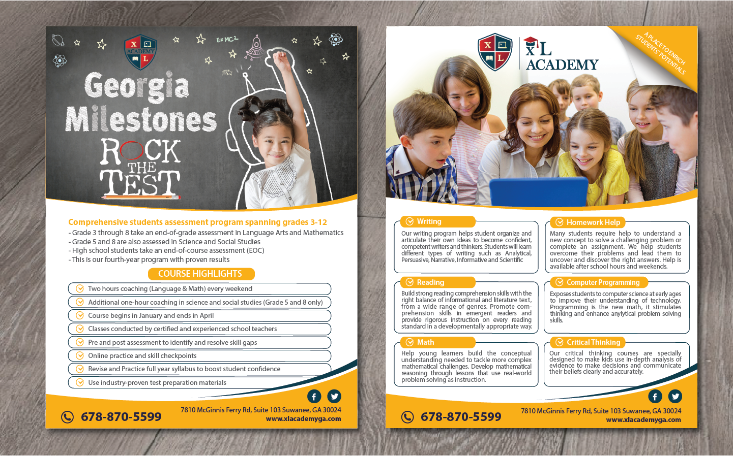 Flyer Design by alex989 for xlacademy llc | Design #20561640