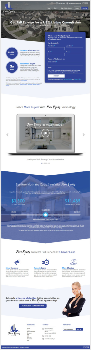 Real Estate Wordpress Landing Page | Web-Design von -Marc-