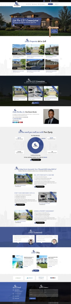 Real Estate Wordpress Landing Page | Web Design by Reimagine
