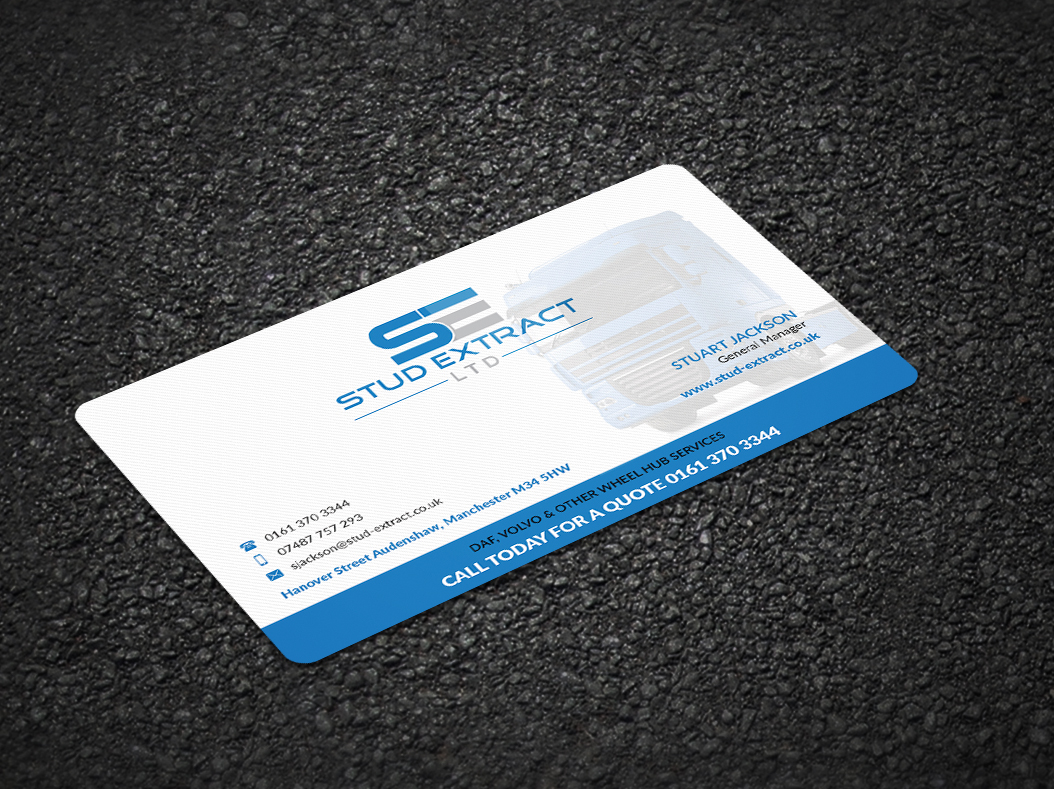 Business Card Design by Pointless Pixels India for CV Hubs & Bearings Ltd | Design #19273300
