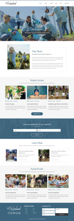 Wordpress Design by pb for Restoration Church | Design: #19286933