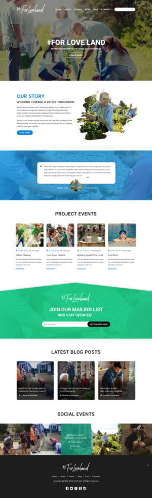 Wordpress Design by pb for Restoration Church | Design: #19286934
