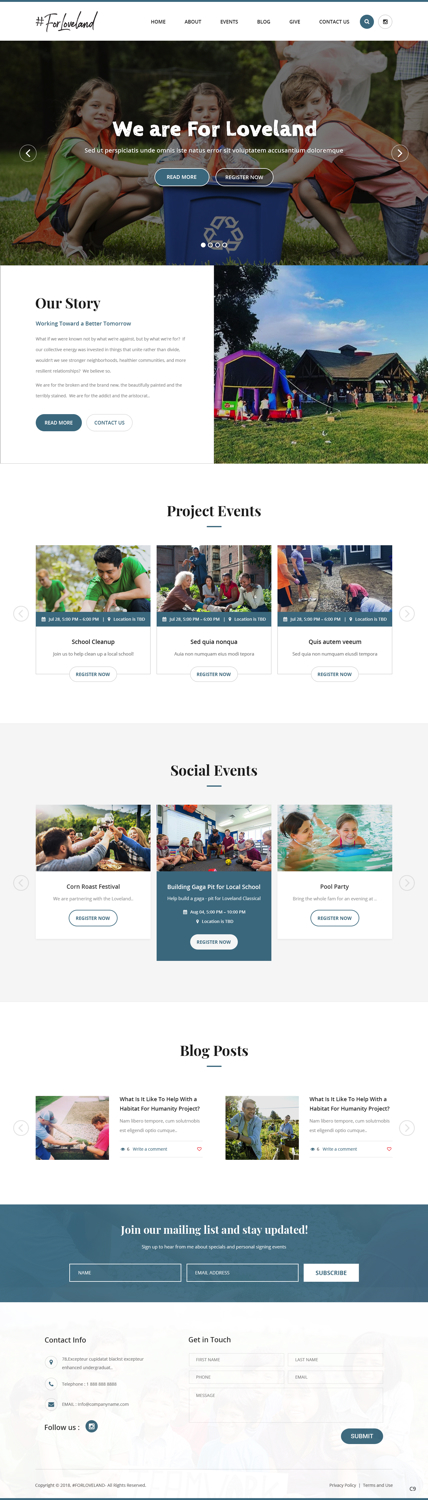 Wordpress Design by pb for Restoration Church | Design #19286935