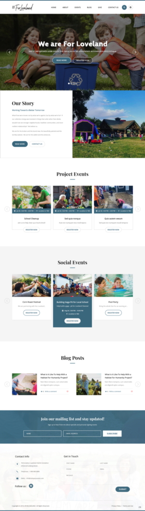 Wordpress Design by pb for Restoration Church | Design: #19286935