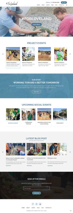 Wordpress Design by pb for Restoration Church | Design: #19286938