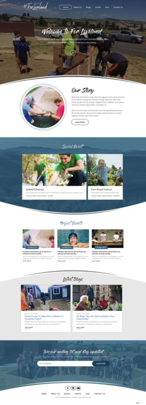 Wordpress Design by pb for Restoration Church | Design: #19286950