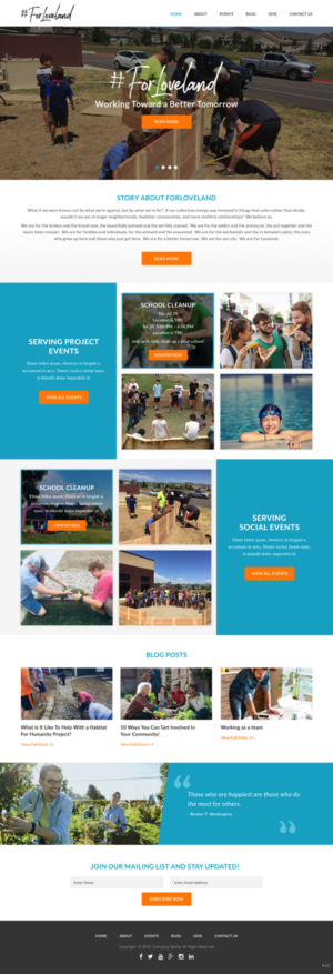 Wordpress Design by pb for Restoration Church | Design: #19286952