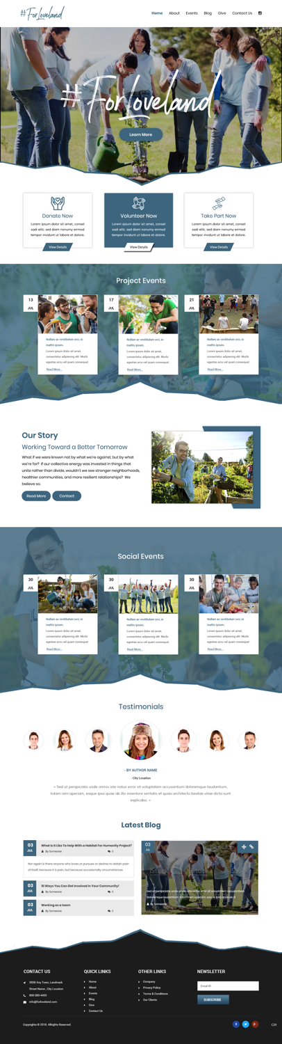 Wordpress Design by pb for Restoration Church | Design #19295530
