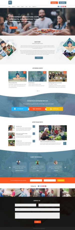 Wordpress Design by WebPixel for Restoration Church | Design: #19284124