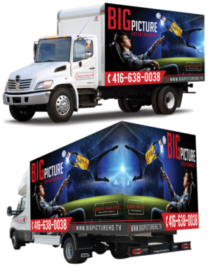 Larger than life mobile showroom car wrap | Car Wrap Design by SAI DESIGNS