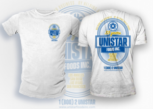 Diseño de Camiseta por dsgrapiko para Unistar Foods Inc. | Diseño #19343207