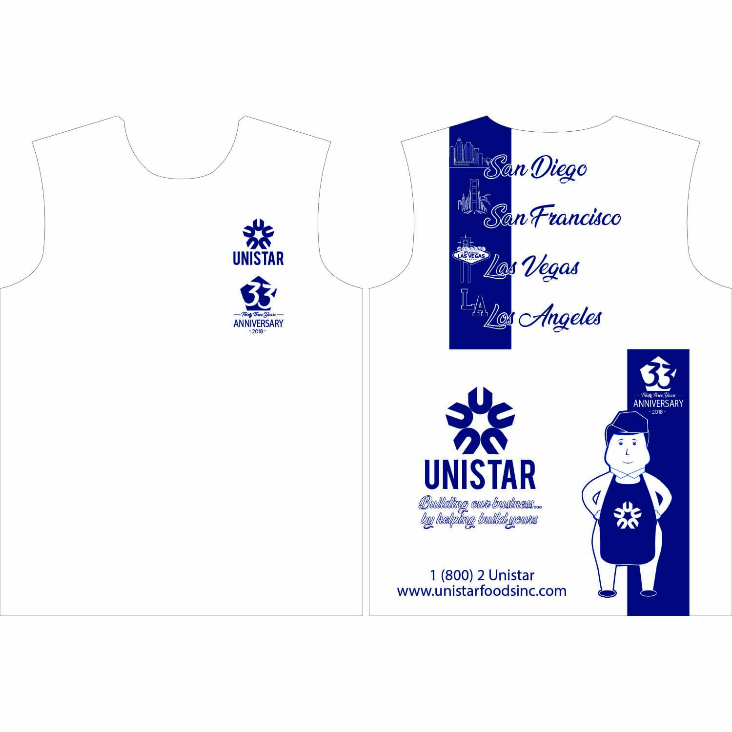 T-Shirt-Design von alejo8 für Unistar Foods Inc. | Design #19334446