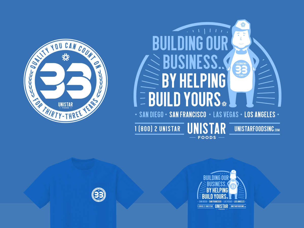 T-shirt Design by STierney for Unistar Foods Inc. | Design: #19351768