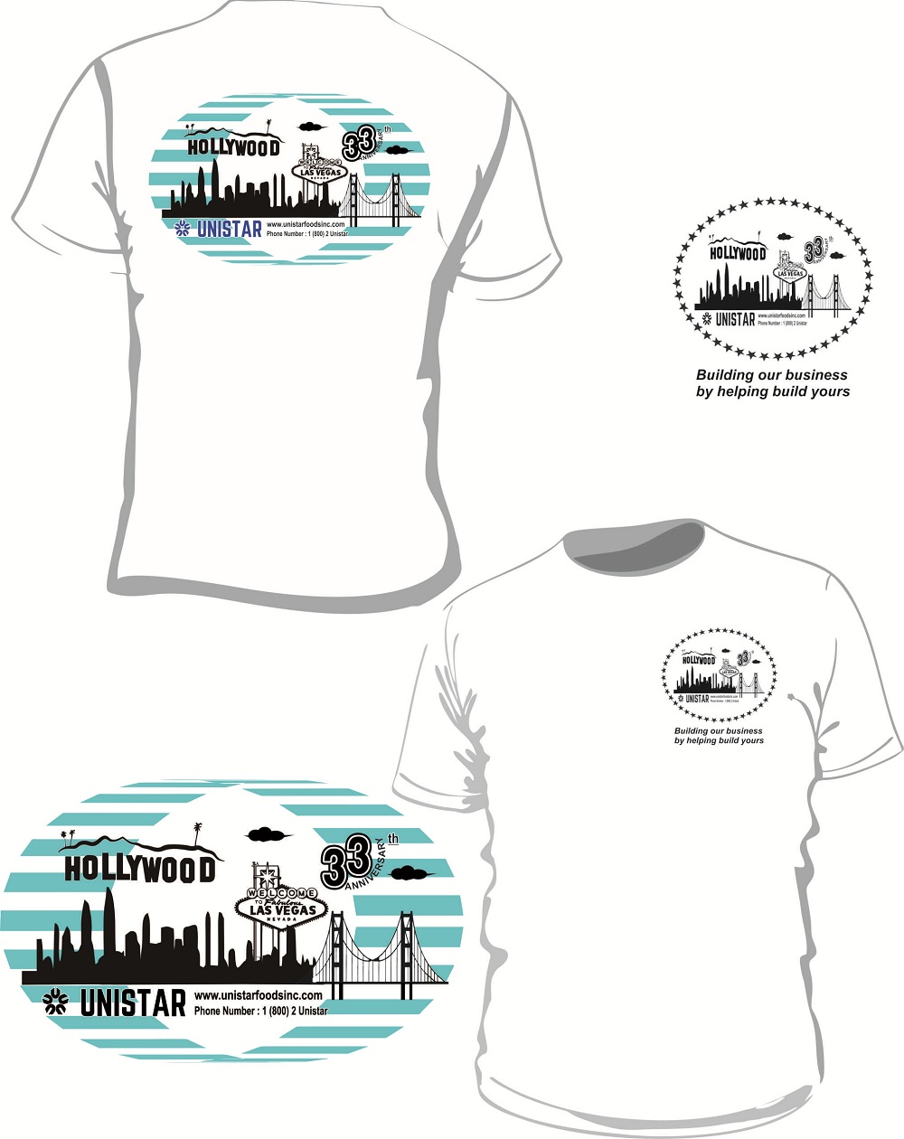 T-shirt Design by Ariall Tsaqief for Unistar Foods Inc. | Design #19320174