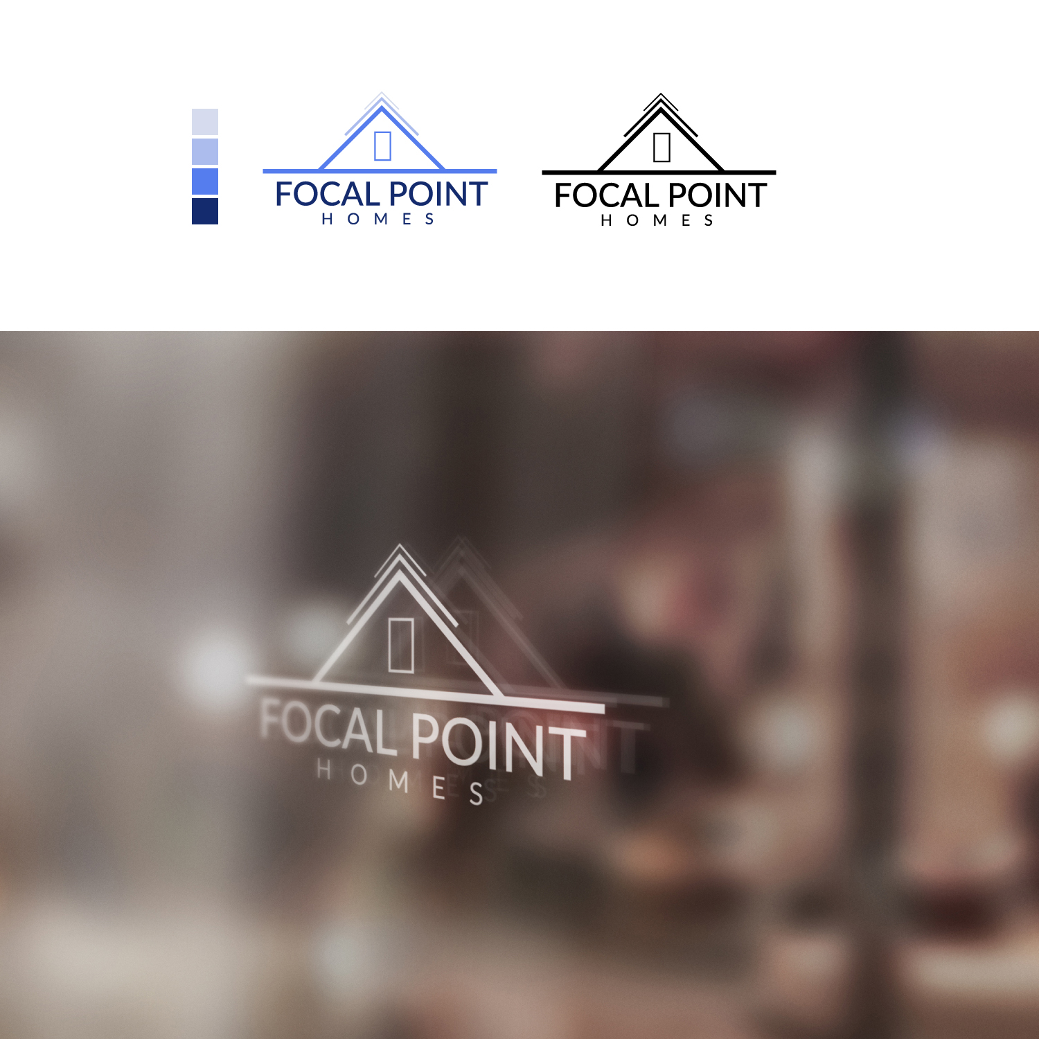 Logo Design by Carry for Focal Point Homes | Design #19334756