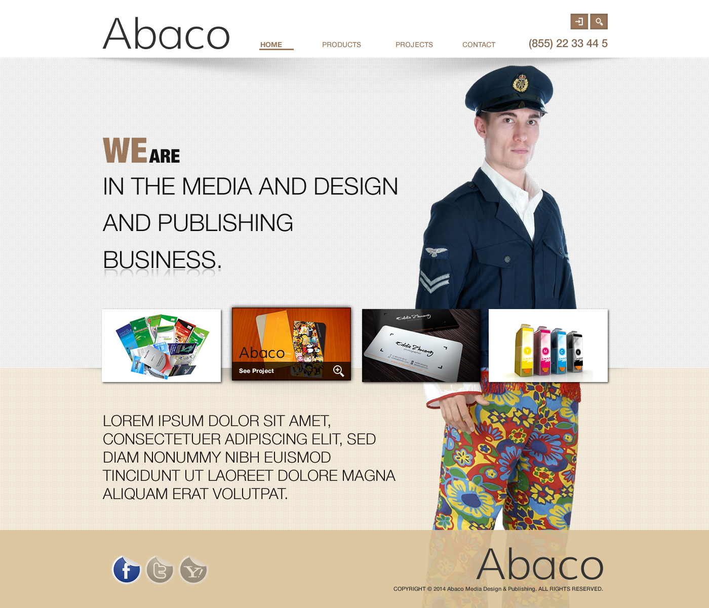 Diseño Web por A.D.S para Abaco Media & Publishing | Diseño #2907874