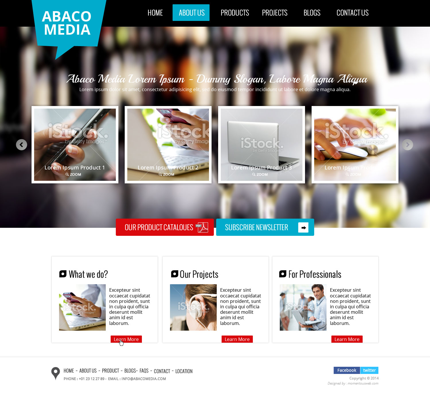 Diseño Web por AVROM para Abaco Media & Publishing | Diseño #2894562