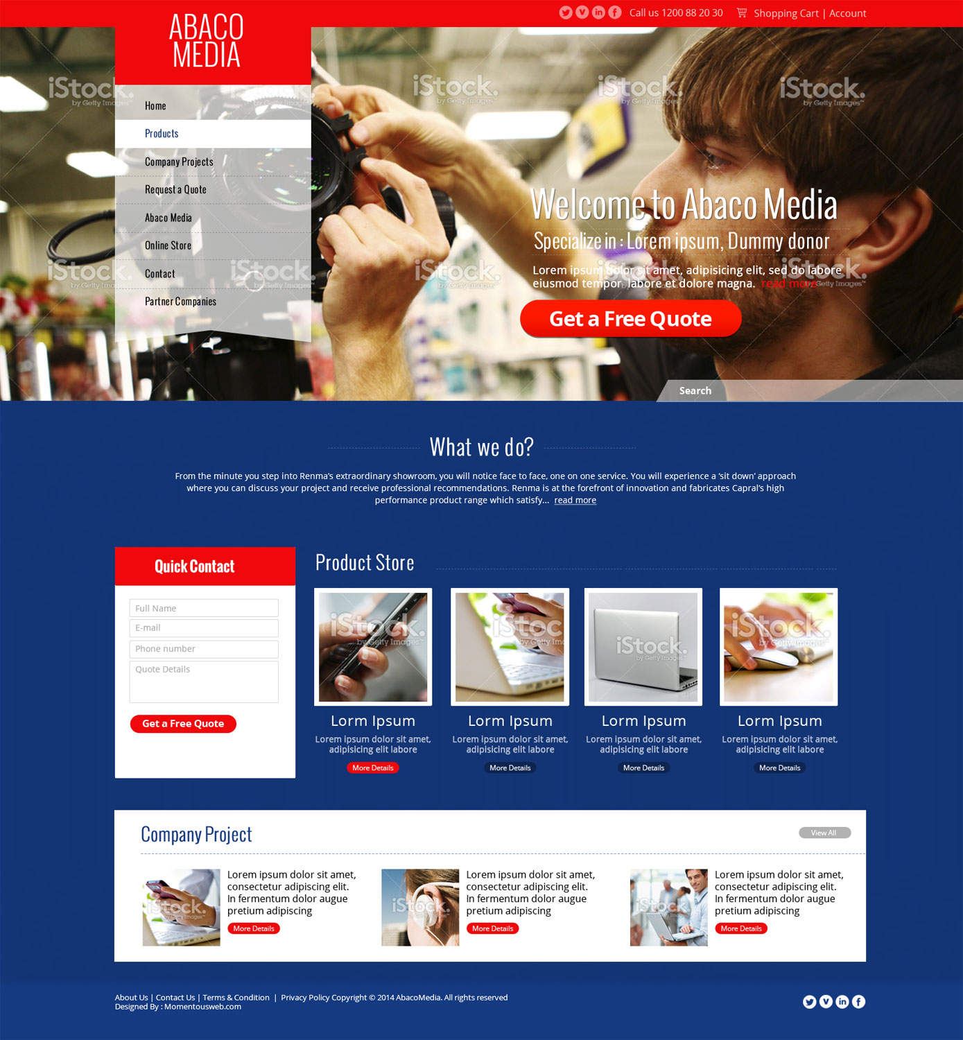 Diseño Web por AVROM para Abaco Media & Publishing | Diseño #2896164