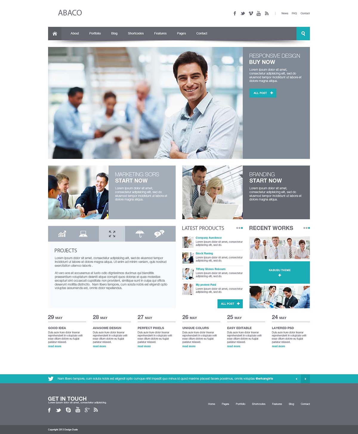 Web Design by Design Dude for Abaco Media & Publishing | Design #2913282