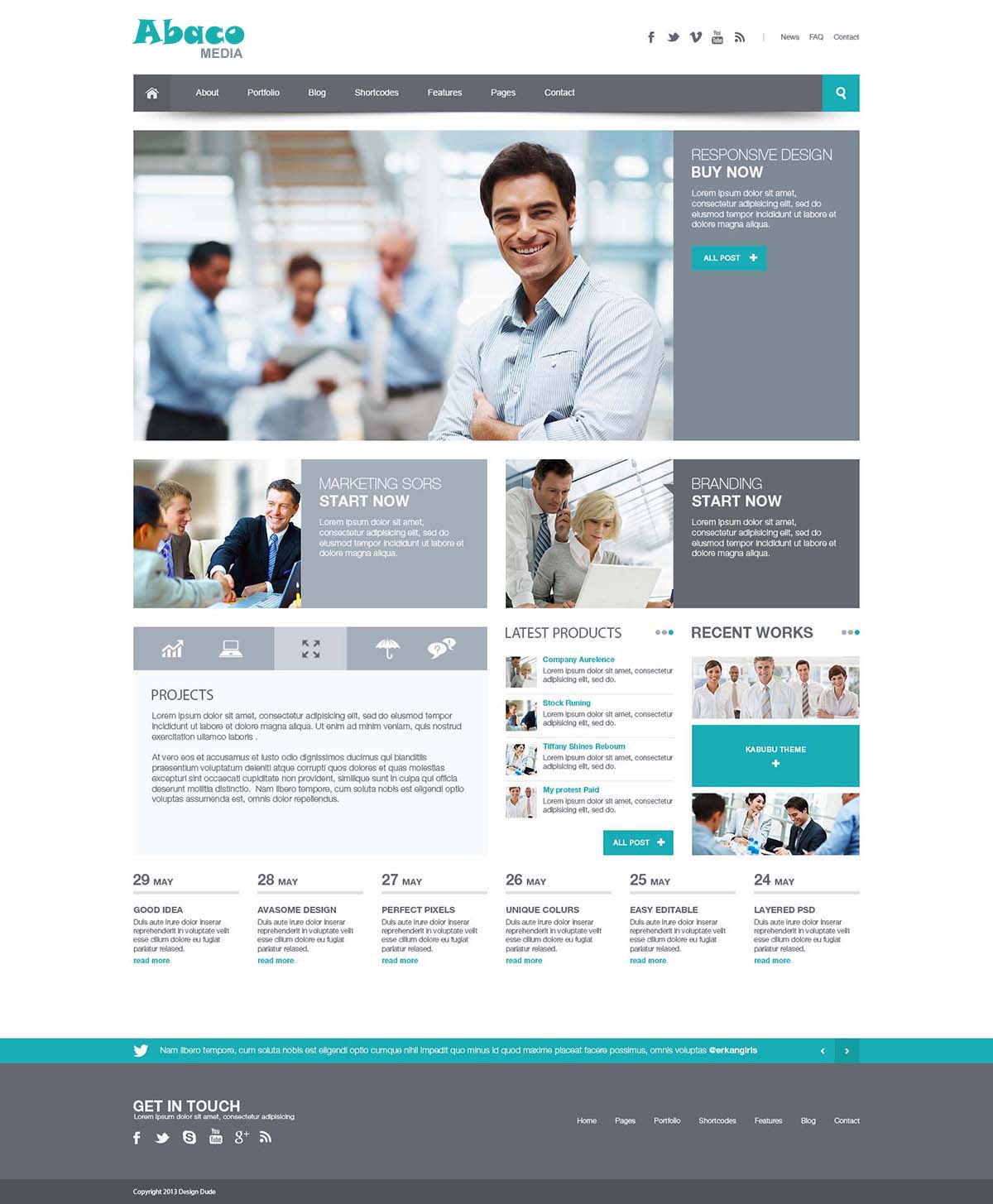 Web Design by Design Dude for Abaco Media & Publishing | Design #3191819