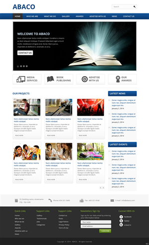 Web Design by pb for Abaco Media & Publishing | Design: #2892589