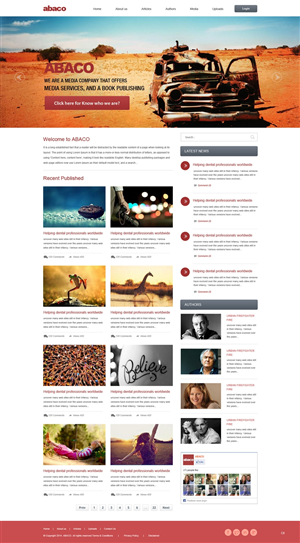 Web Design by pb for Abaco Media & Publishing | Design: #2897777