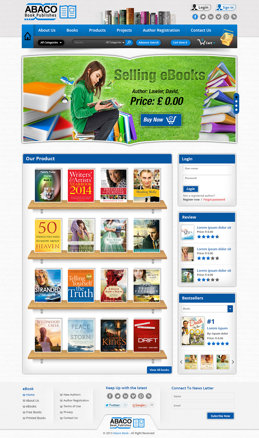 Web Design by Creative Usha for Abaco Media & Publishing | Design #2897176