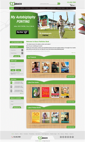 Web Design by Creative Usha for Abaco Media & Publishing | Design: #2897199