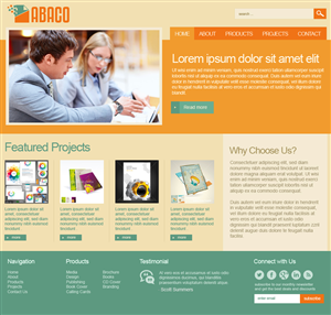 Diseño Web por jeckx2 para Abaco Media & Publishing | Diseño #3257663