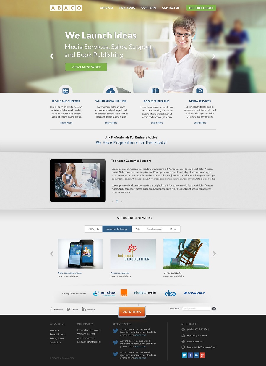Web Design by HSwebmasters for Abaco Media & Publishing | Design #2913054
