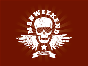 man weekend OR www.manweekend.org - either, both or none are optional | Logo Design by Hoopoe