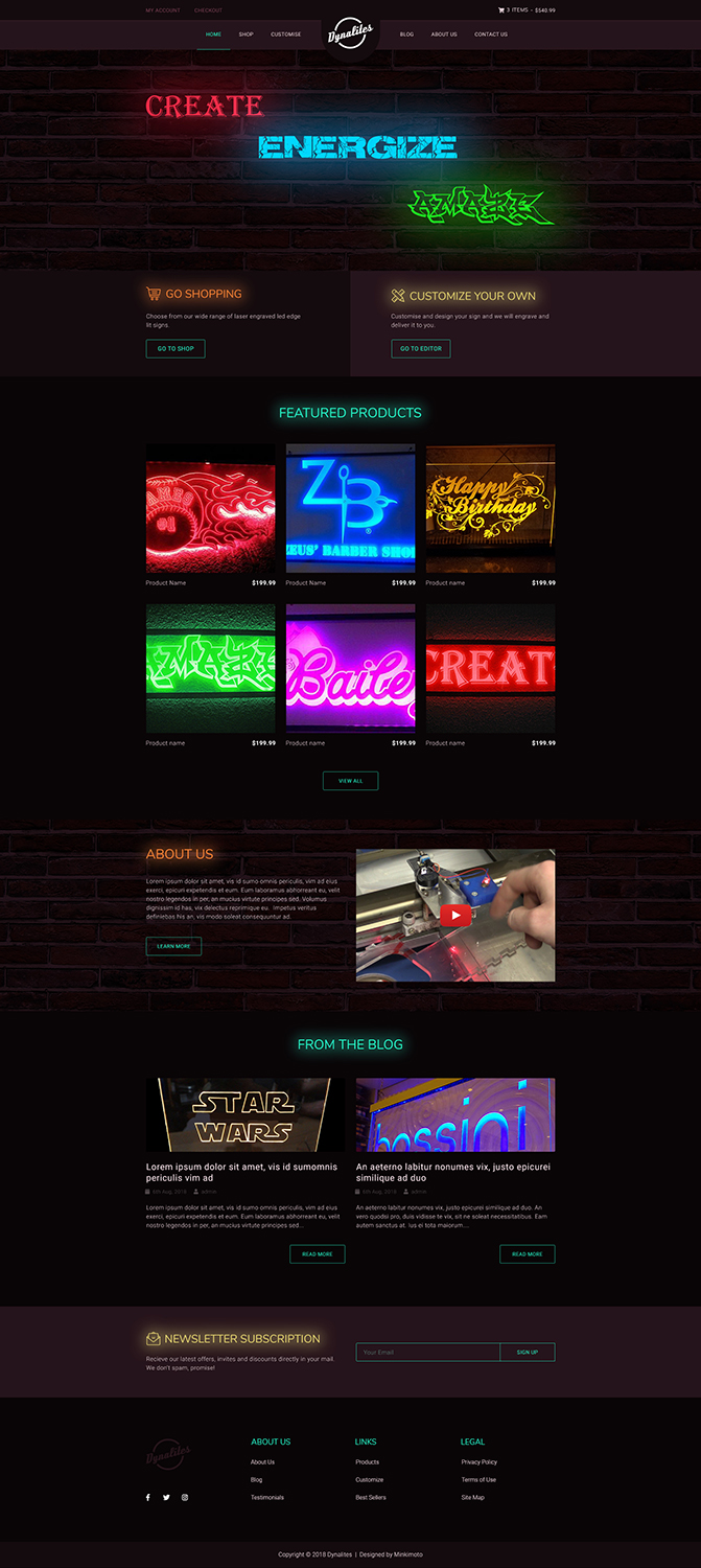 Web Design by Minkimoto for Dynalites | Design #19354243